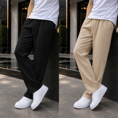 2 Pics Combo All Season Premium Remi Cotton Trouser for Men