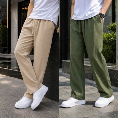 2 Pics Combo All Season Premium Remi Cotton Trouser for Men