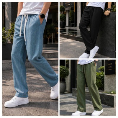 3 Pics Combo All Season Premium Remi Cotton Trouser for Men